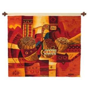  Wool tapestry, Our Daily Bread