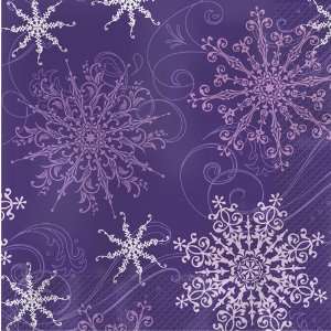   Christmas Paper Luncheon Napkins   Snowflakes