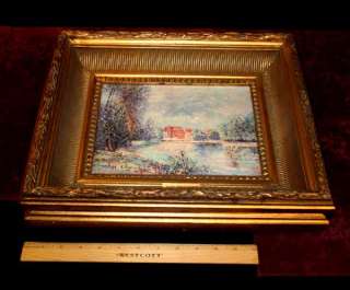 This artwork measures approximately 10 x 8 and the frame measures an 