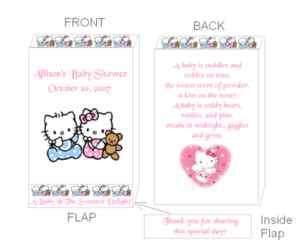 Hello Kitty Baby Shower Custom Pacifier Candy Favors  