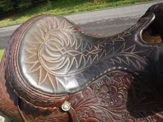   Seat Used Circle Y, Tooled, Cutting & Reining Western Saddle  
