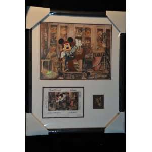 Disney A Pirates Life Apx 16 X 20 Sericel, Artist Signed Post Card 
