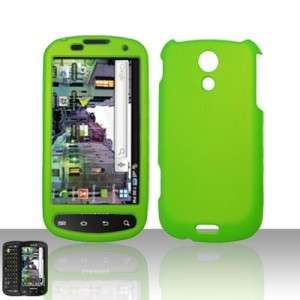 Rubber Neon Green Hard Case Snap on Cover for Samsung Epic 4G Galaxy S