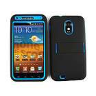 Samsung Galaxy S II Epic Touch 4G D710 Black & Blue Heavy Duty Cover 