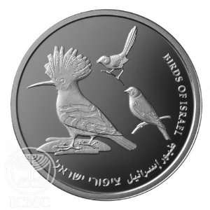 State of Israel Coins Birds Of Israel   Silver Prooflike Coin  