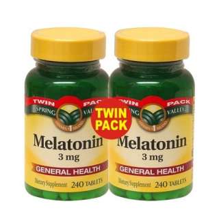  Spring Valley   Melatonin 3 mg, 480 Tablets, Twin Pack