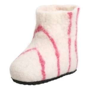  Satch & Sol Infant/Toddler Booties Slipper Pink / White 6M 