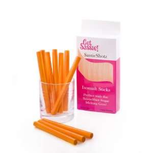  SassieShotz Isomalt Sticks, Orange Cloud