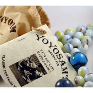    YoYoSam Marbles Sack and Game booklet   Swirl Marbles Toys & Games