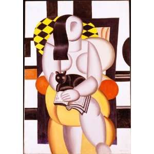  Reproduction   Fernand Léger   24 x 34 inches   Woman with a Cat