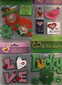 3D Stickers ST. PATS & VALENTINES DAY Hobby Lobby  