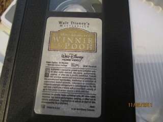 The Many Adventures of Winnie the Pooh VHS Clamshell 1996 Disney A.A 