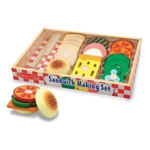   & Doug 513 Wooden Sandwich Making Food Set + Free Gift Toys & Games
