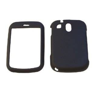 Black Rubber Feel Snap On Cover Hard Case Cell Phone Protector for 