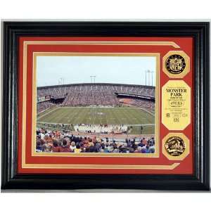  San Francisco 49ers Monster Park Photo Mint with 2 24KT 