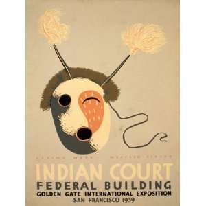 INDIAN COURT FEDERAL BUILDING SAN FRANCISCO 1939 UNITED STATES 