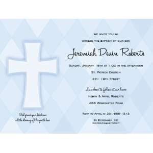  Classic Cross Blue Party Invitations Health & Personal 