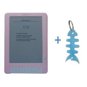  Skin Case Cover + Fishbone Style Keychain for  Kindle DX 