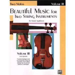 Applebaum, Samuel   Beautiful Music for Two Violas, Volume 3   Belwin 