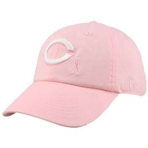 New Era Cincinnati Reds Ladies Pink Ribbon Adjustable Hat  