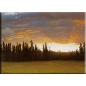   Sunset 30x22 Streched Canvas Art by Bierstadt, Albert