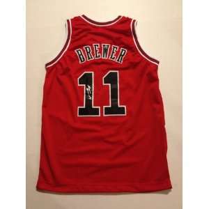  Chicago Bulls RONNIE BREWER Signed Autographed NBA Jersey 