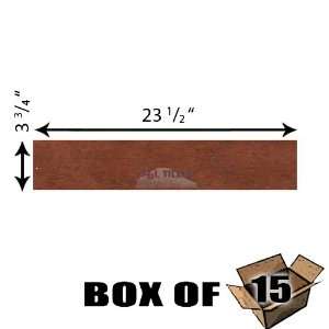  Box of riflessi di legno 3 3/4 x 23 1/2 porcelain tile 
