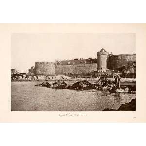 1931 Print Saint Malo Brittany France Castle Chateau 