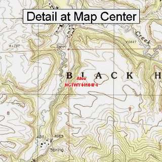  USGS Topographic Quadrangle Map   Alva, Wyoming (Folded 