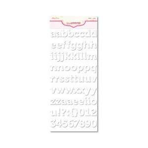  Ambrose Cardstock Alpha Stickers 6X12 Sheet Coconut 