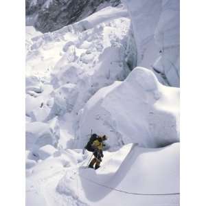  Decent from Ice Fall, Everest Sports Premium Poster Print 