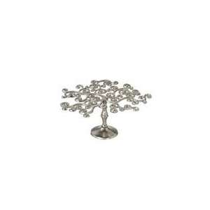  Pack of 2 Decorative Spiraled Metallic Tree Pedestal Stand 