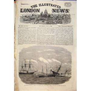  Deerhound Ship Albmama Lancaster Boat Fleet Print 1864 