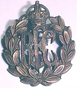 WW1 *RFC* Hat Badge   Royal Flying Corps   WW1 British  