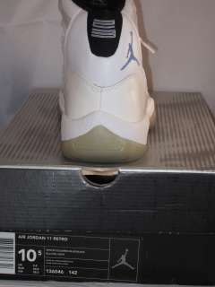2000 Nike Air Jordan Retro 11 Deadstock Sz10.5 white/columbia blue 