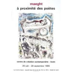  Marc Chagall   Aragon a Proximite Des Poetes Offset 