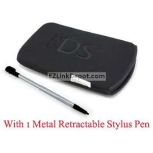 Black Soft Foam Case with Strap + 1 Metal Retractable Stylus Pen for 