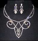 Titanic Jewelry Ruths Crystal Dinner Necklace & Earrings