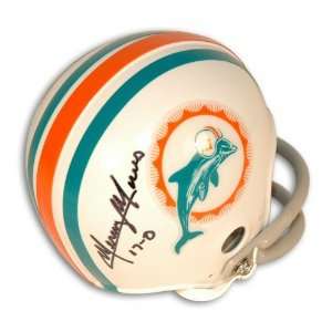 Mercury Morris Autographed/Hand Signed Miami Dolphins 2 Bar Throwback 