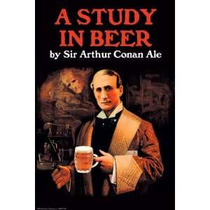 Study in Beer   Sir Arthur Conan Doyle 12x18 Giclee on canvas 