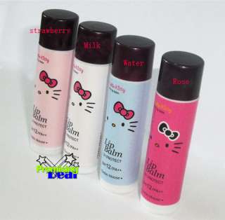 4pcs Hello Kitty Lipstick Lip Protector Lip Balm 4 FLAVORS  