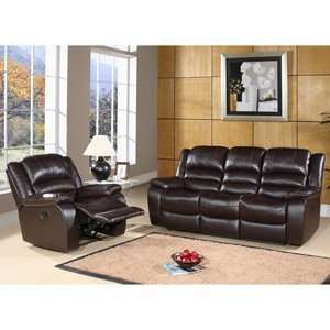  Abbyson Living Ashlyn Collection Reclining Sofa and Chair 
