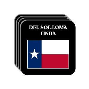 US State Flag   DEL SOL LOMA LINDA, Texas (TX) Set of 4 Mini Mousepad 