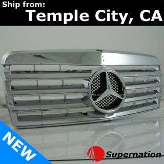 MB W201 84 93 VIP AMG 190 Front Center Hood Chrome Sport Grill Grille 