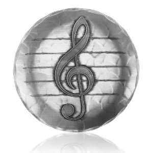   Handmade Treble Clef Coaster by Wendell August Forge