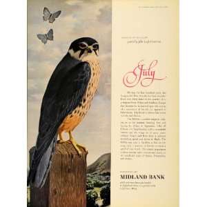   Ad Midland Bank John Leigh Pemberton Hobby Falcon   Original Print Ad