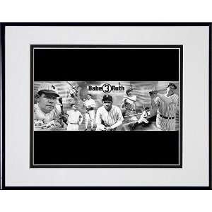  New York Yankees Babe Ruth Sephia 18x42 Photoramic 