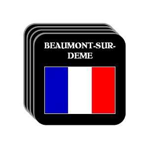  France   BEAUMONT SUR DEME Set of 4 Mini Mousepad 