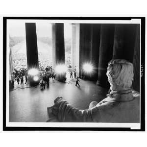  Emancipator,demonstrators,Lincoln Memorial,1963