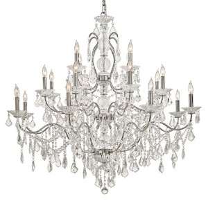 Crystal Collection 20 Light 45 Imported Crystal Chandelier with 